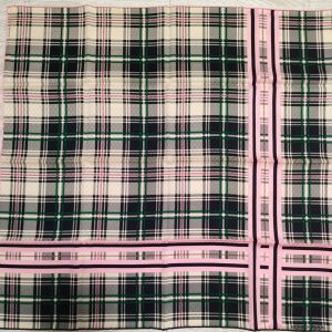 Carre Jacquard Pied De Coq Tartan